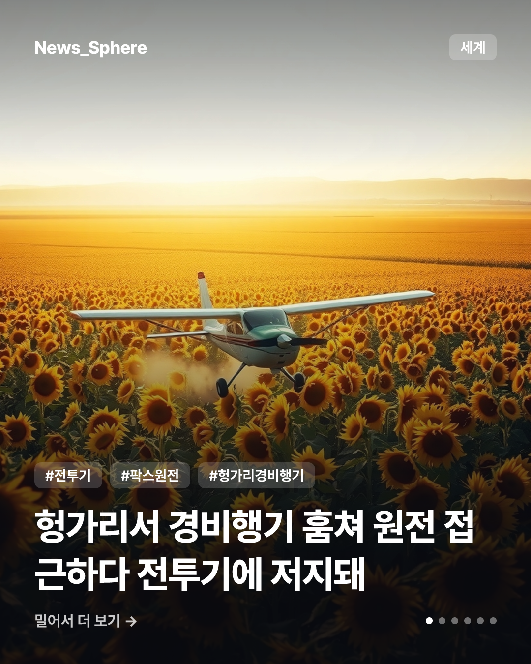 헝가리서 경비행기 훔쳐 원전 접근하다 전투기에 저지돼