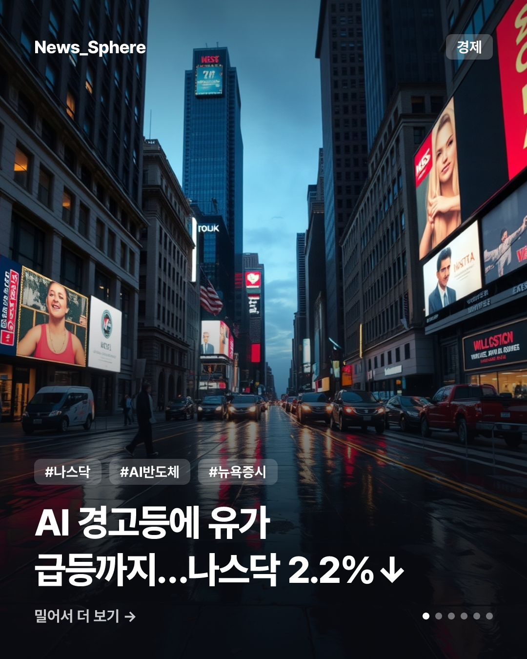 AI 경고등에 유가 급등까지…나스닥 2.2%↓